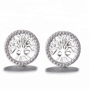 Florence Sparkling Family Tree Stud Earrings